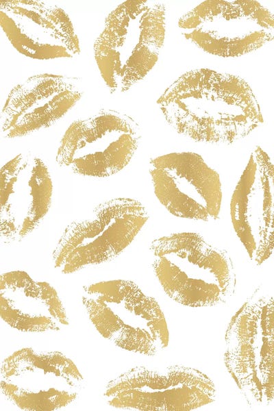 Lips: Golden Kisses by Martina Pavlova