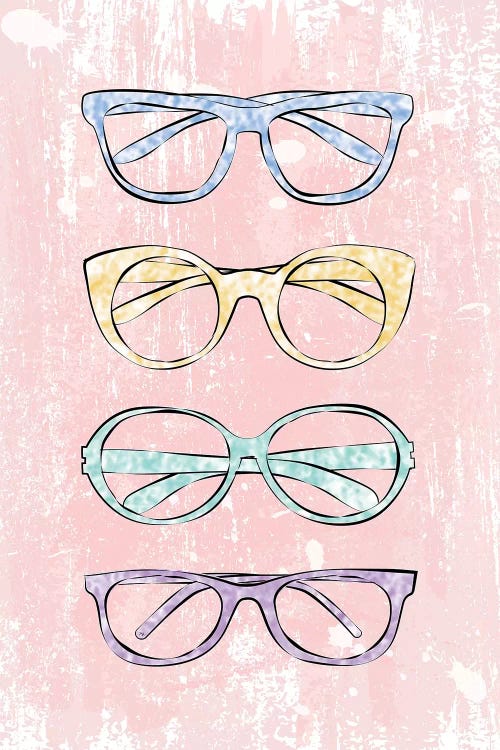 Pink Glasses by Martina Pavlova wall art