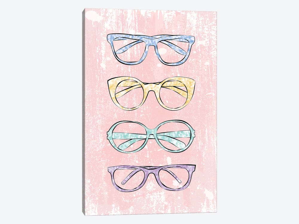 Pink Glasses by Martina Pavlova 1-piece Art Print