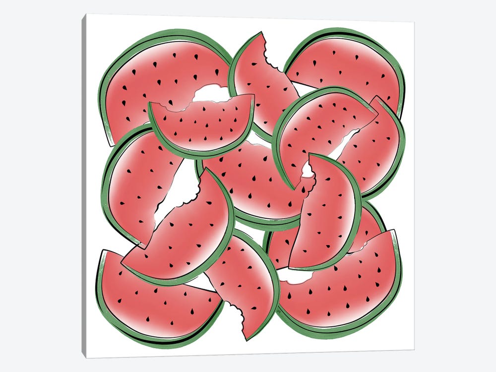 Watermelon by Martina Pavlova 1-piece Canvas Artwork