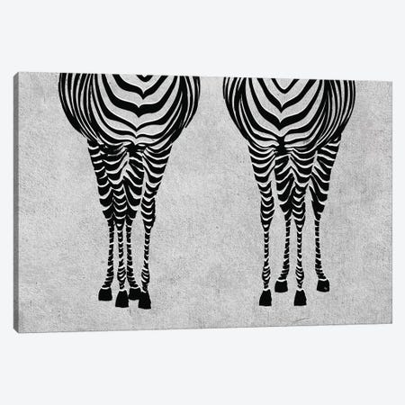 Zebras Canvas Print #PAV267} by Martina Pavlova Canvas Wall Art