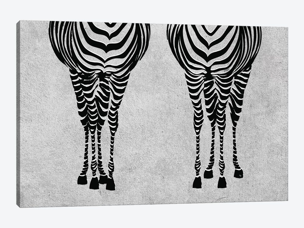 Zebras by Martina Pavlova 1-piece Canvas Wall Art