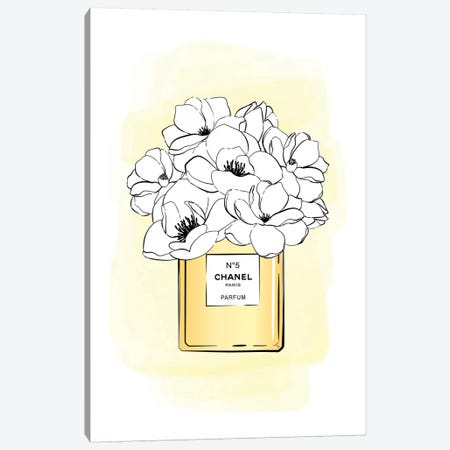 Chanel No.5 Vintage Parfum Hint Of Flowers Metal Print