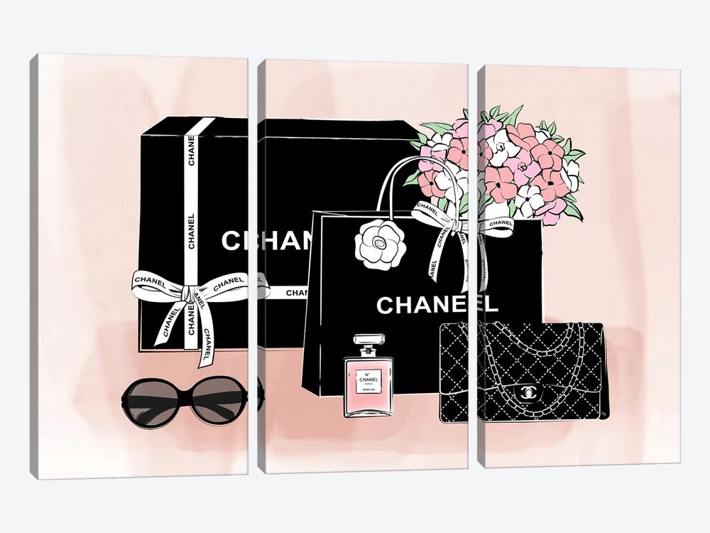 Chanel Bags by Martina Pavlova 3-piece Art Print