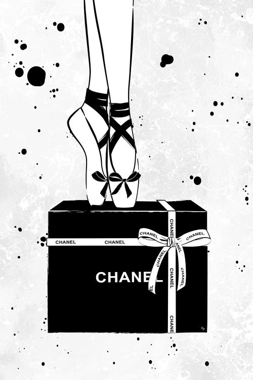 Chanel Ballerina Canvas Print by Martina Pavlova