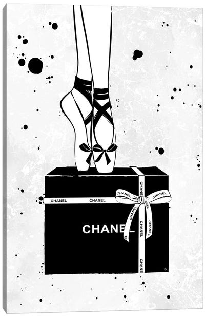 Chanel Ballerina Canvas Art Print - Martina Pavlova Fashion Brands
