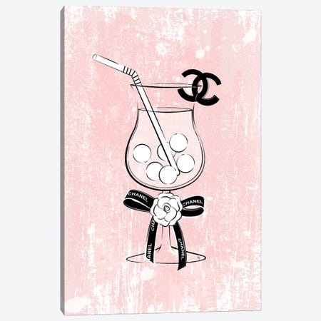 Chanel Drink Pink Canvas Print #PAV304} by Martina Pavlova Canvas Art Print