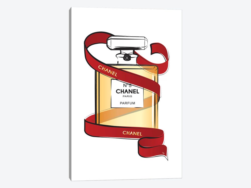 Chanel Ribbon by Martina Pavlova 1-piece Canvas Art