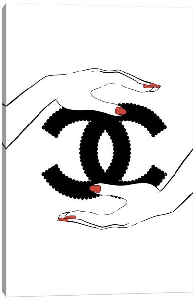 Holding Logo Canvas Art Print - Chanel Art