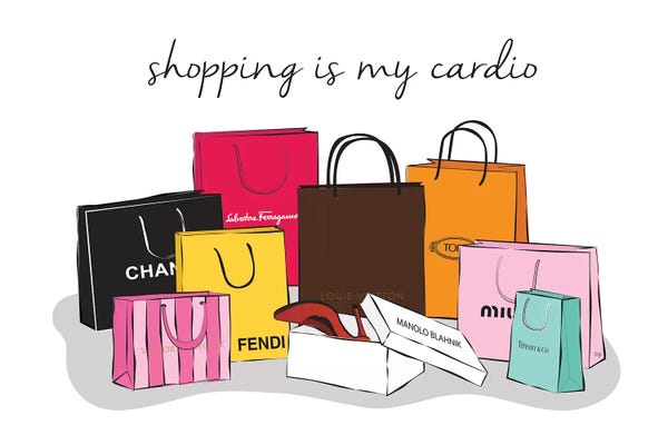 Fashion Is Life: Shopping Cardio by Martina Pavlova