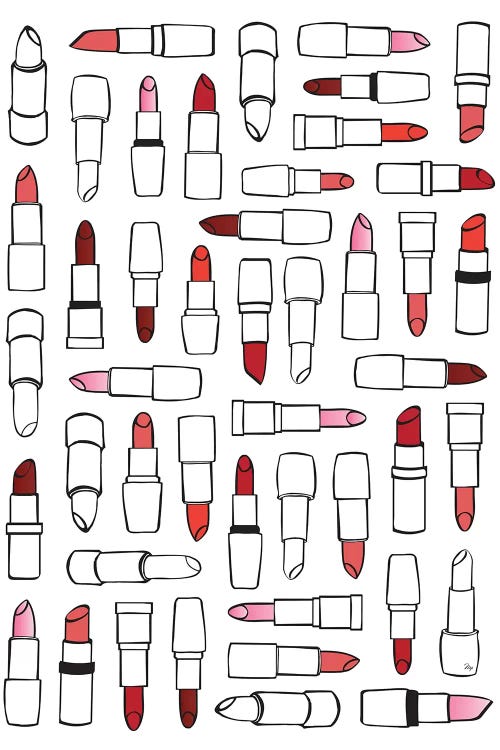 Simply Lipstick by Martina Pavlova wall art