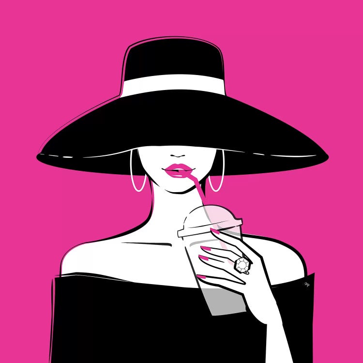 Black Hat In Pink