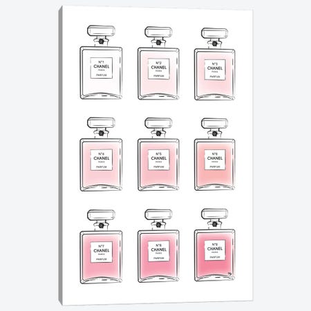 Pink Perfumes Canvas Print #PAV41} by Martina Pavlova Canvas Artwork