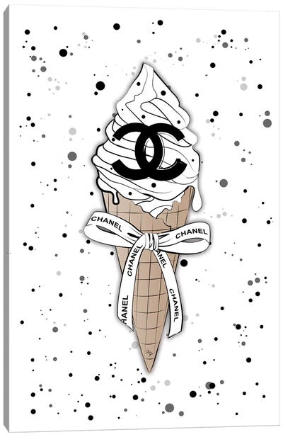 Coco Ice Cream Canvas Art Print - Ice Cream & Popsicle Art