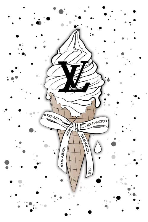 Louis Vuitton Ice Cream Art Print by Martina Pavlova