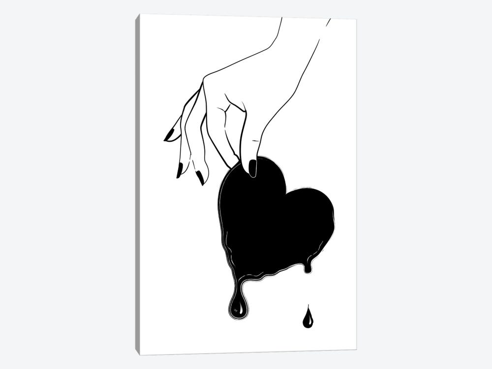 Melting Heart by Martina Pavlova 1-piece Canvas Art Print