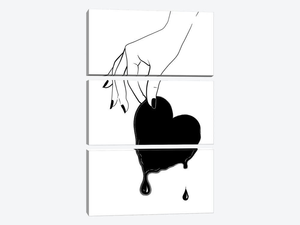 Melting Heart by Martina Pavlova 3-piece Art Print