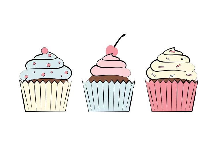 Three Cupcakes