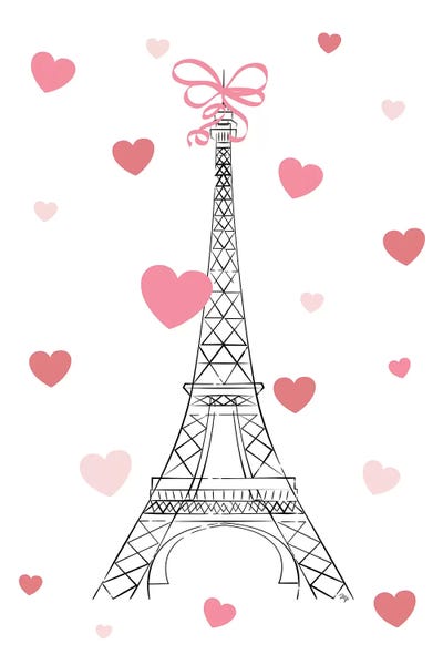 Eiffel Tower: Love In Paris by Martina Pavlova