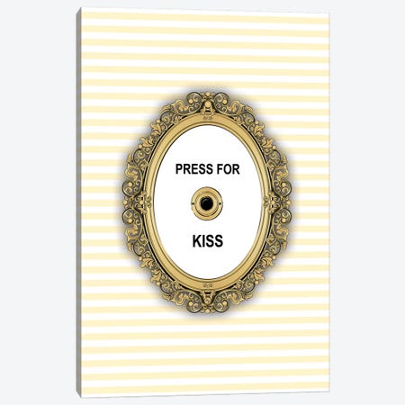 Kiss Button Canvas Print #PAV450} by Martina Pavlova Canvas Wall Art