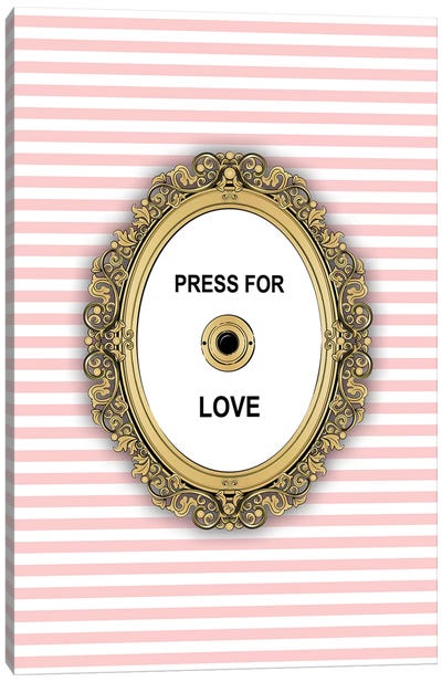 Love Button Canvas Art Print - Martina Pavlova Quotes & Sayings