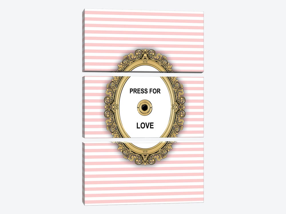 Love Button by Martina Pavlova 3-piece Art Print