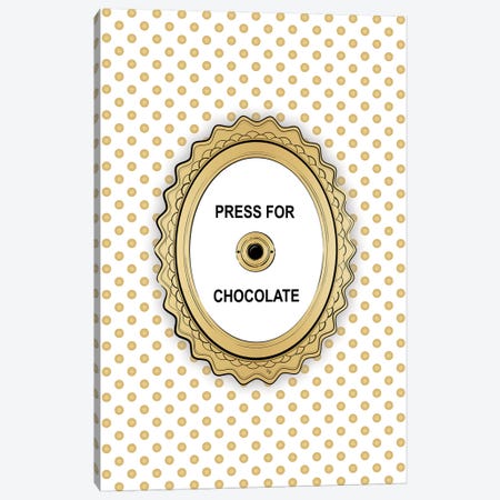 Press For Chocolate Canvas Print #PAV454} by Martina Pavlova Art Print