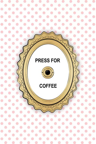 Polka Dot: Press For Coffee by Martina Pavlova