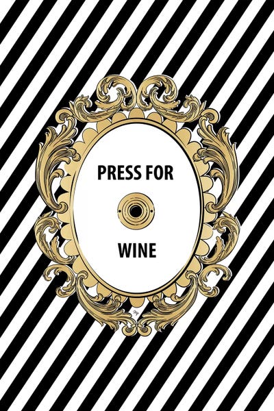 Stripes: Wine Button by Martina Pavlova