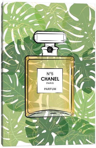 Tropical Chanel Canvas Art Print - Plant Mom