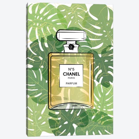 Tropical Chanel Canvas Print #PAV46} by Martina Pavlova Art Print