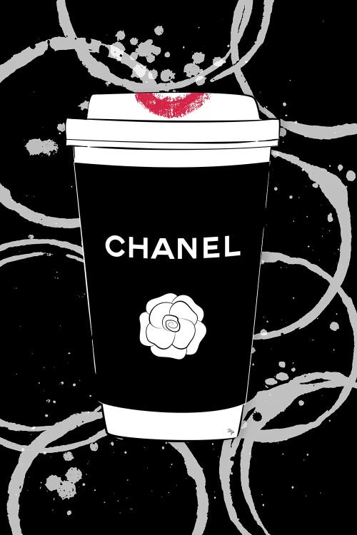 Chanel Coffee Canvas Art by Martina Pavlova