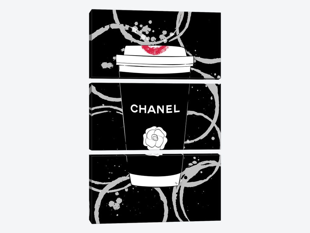 Chanel Coffee by Martina Pavlova 3-piece Canvas Art