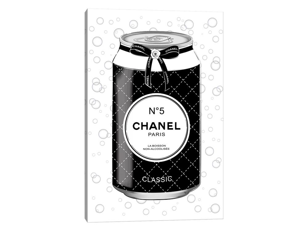 Chanel Drink Art Print by Martina Pavlova