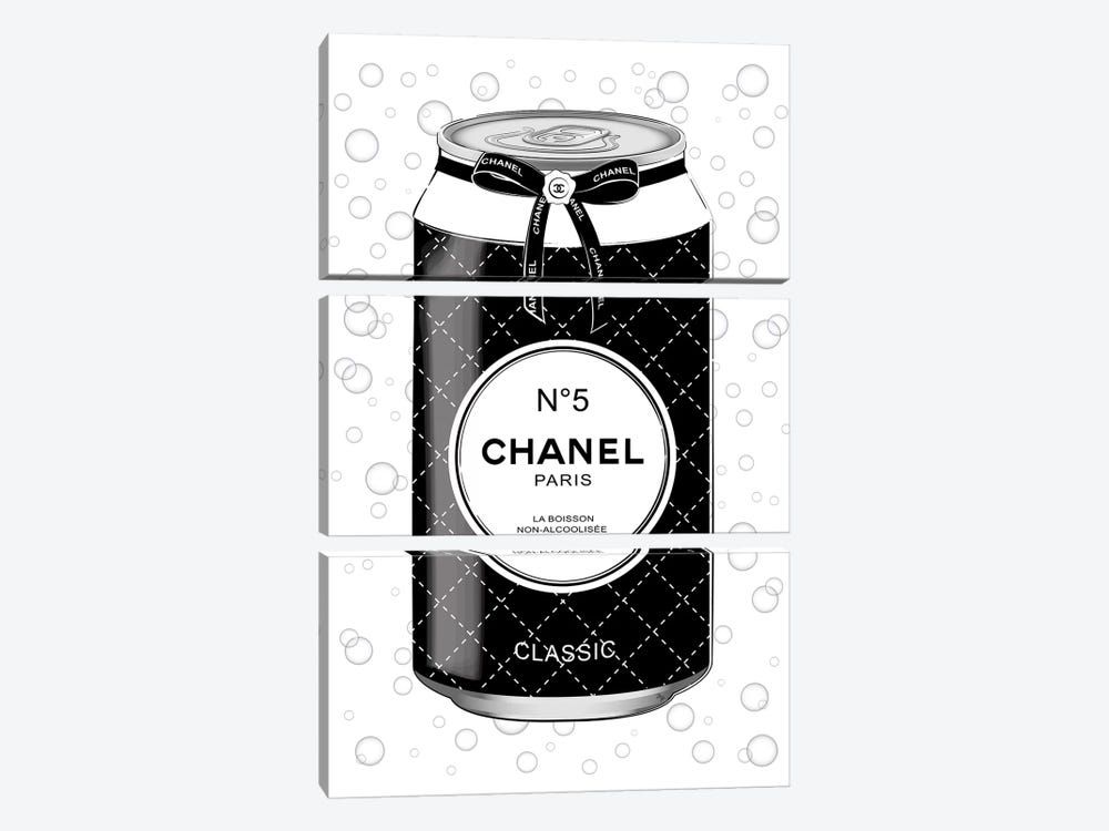 Chanel Drink by Martina Pavlova 3-piece Canvas Artwork