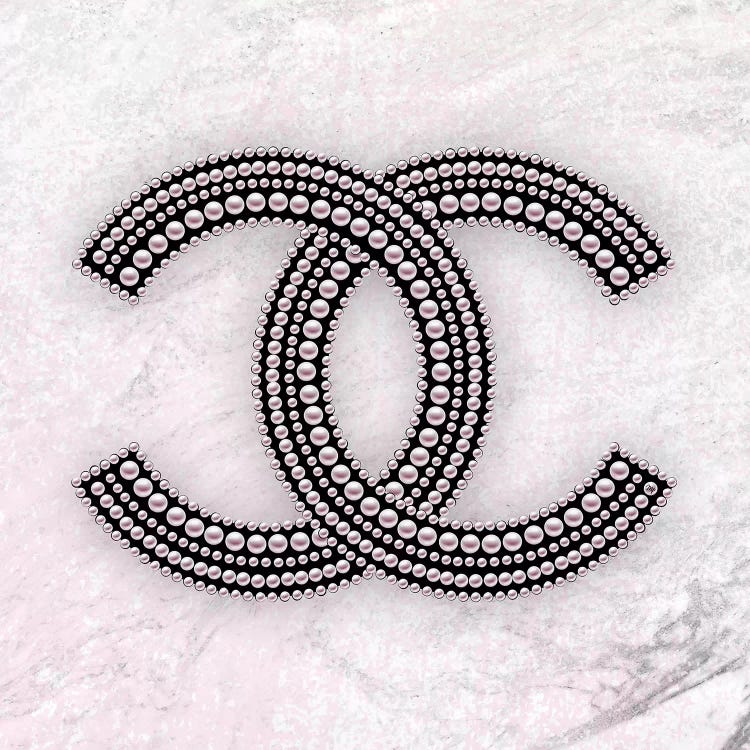 Chanel Logo Pink by Martina Pavlova wall art