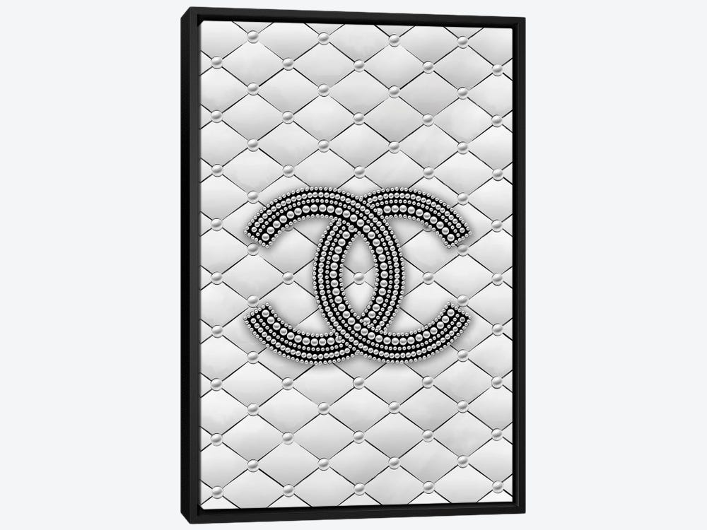 iCanvas Chanel Pearl Logo I by Martina Pavlova - Bed Bath