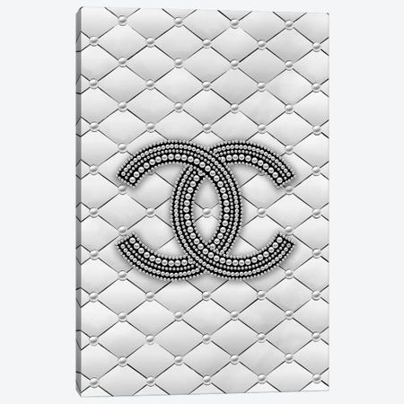 Chanel Pearl Logo Canvas Print #PAV483} by Martina Pavlova Art Print