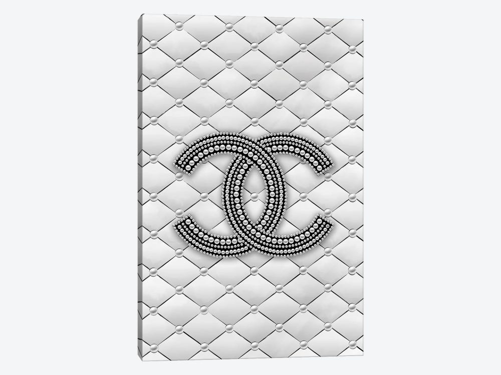 Chanel Pearl Logo by Martina Pavlova 1-piece Canvas Wall Art