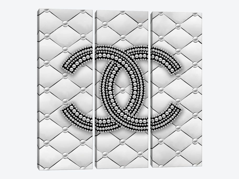 Chanel Pearl Logo I by Martina Pavlova 3-piece Art Print