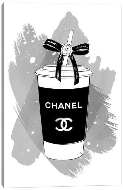 Chanel Soft Drink Canvas Art Print - Martina Pavlova Fashion Brands