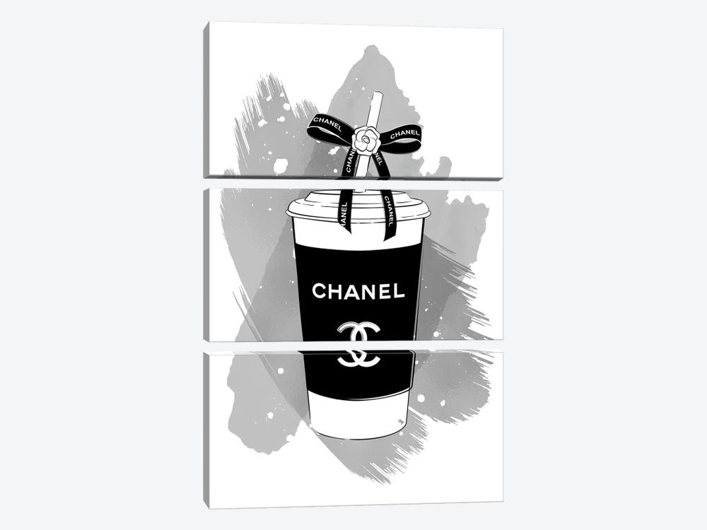 Chanel Soft Drink by Martina Pavlova 3-piece Canvas Art Print