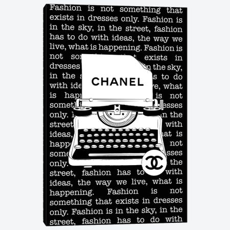 Chanel Typewriter Canvas Print #PAV489} by Martina Pavlova Canvas Print