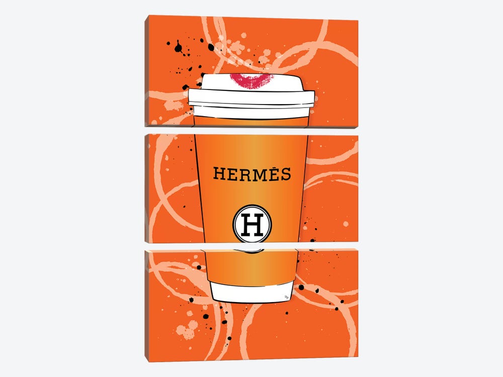 Hermes Coffee by Martina Pavlova 3-piece Canvas Print