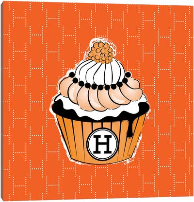 Hermes Cupcake Canvas Art Print - Cake & Cupcake Art