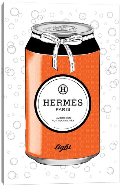 Hermes Drink Canvas Art Print - Martina Pavlova Fashion Brands