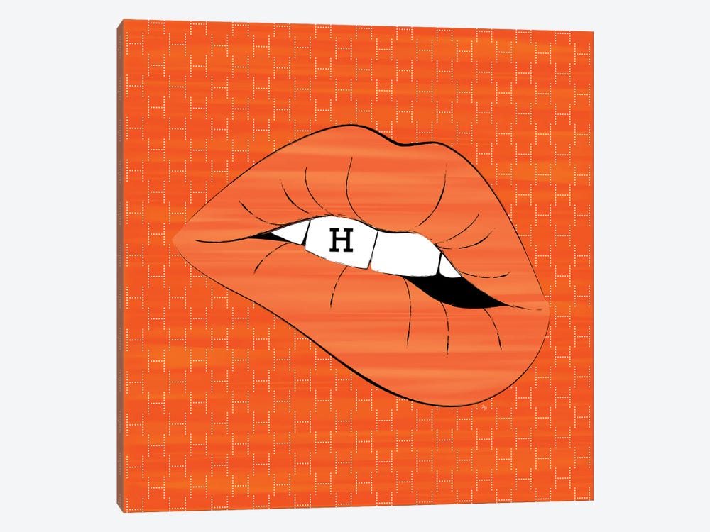 Hermes Lips by Martina Pavlova 1-piece Canvas Artwork