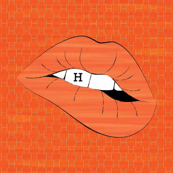 Hermés: Hermes Lips by Martina Pavlova