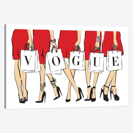 Vogue I Canvas Print #PAV49} by Martina Pavlova Canvas Art