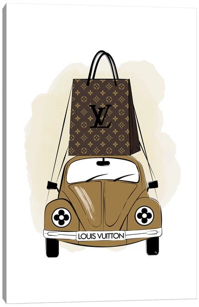 LV Car Canvas Art Print - Louis Vuitton Art